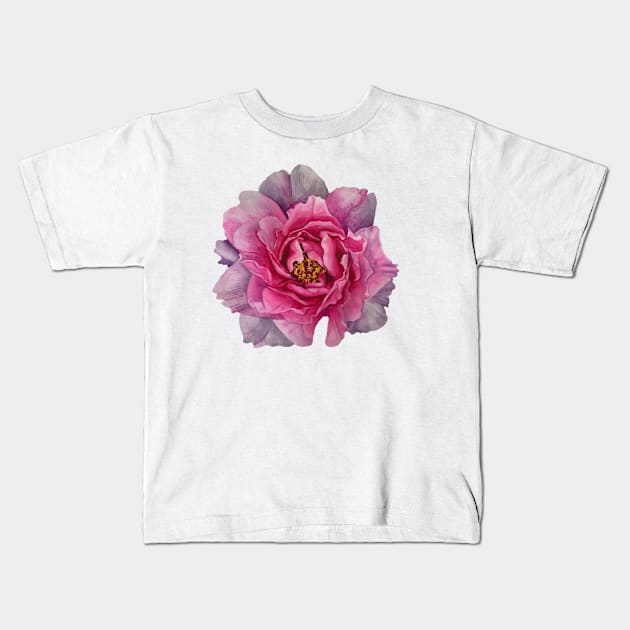 The Peony Kids T-Shirt by Irsaervin